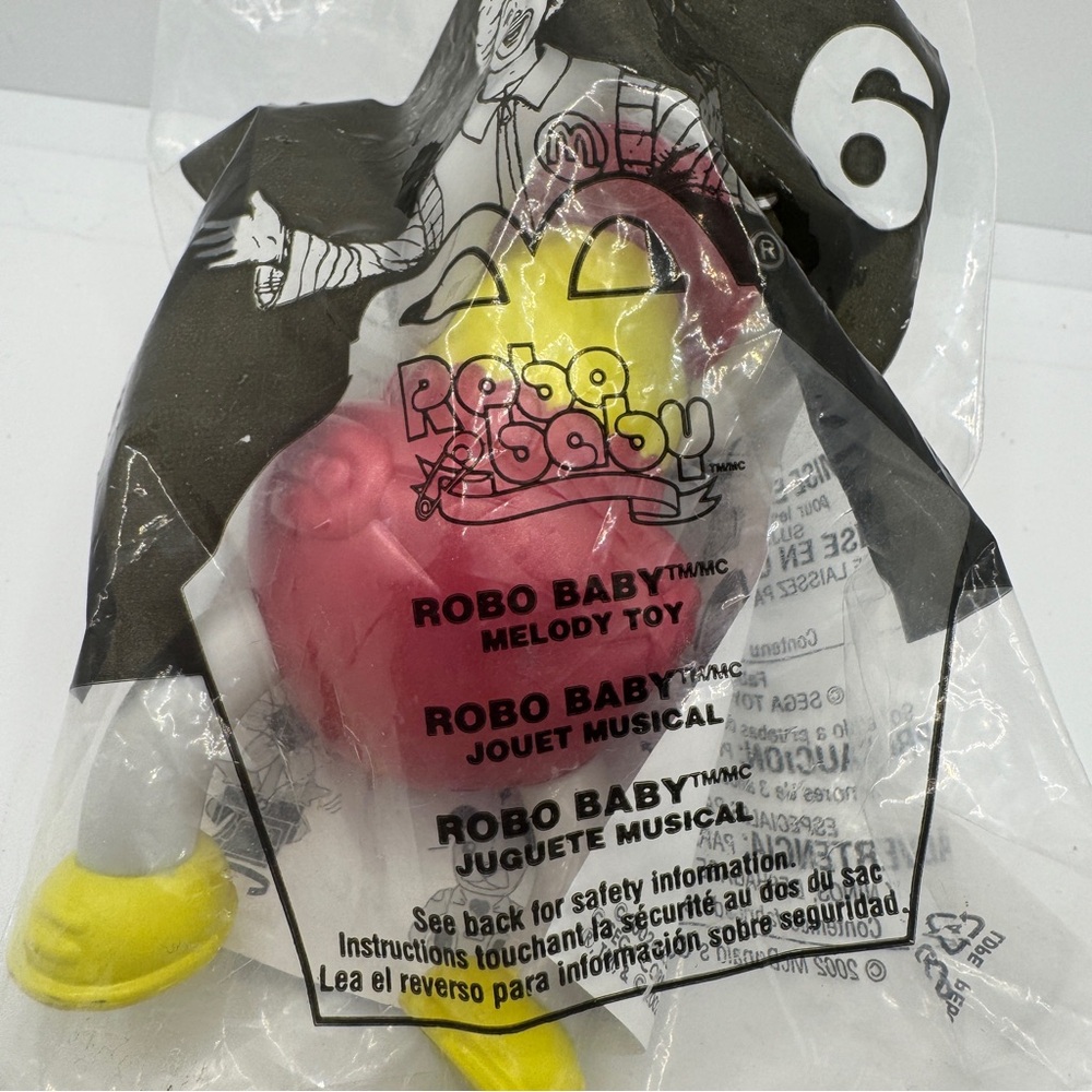 2002 McDonalds Happy‎ Meal Toy Robo Baby Melody Toy Sega Tiger